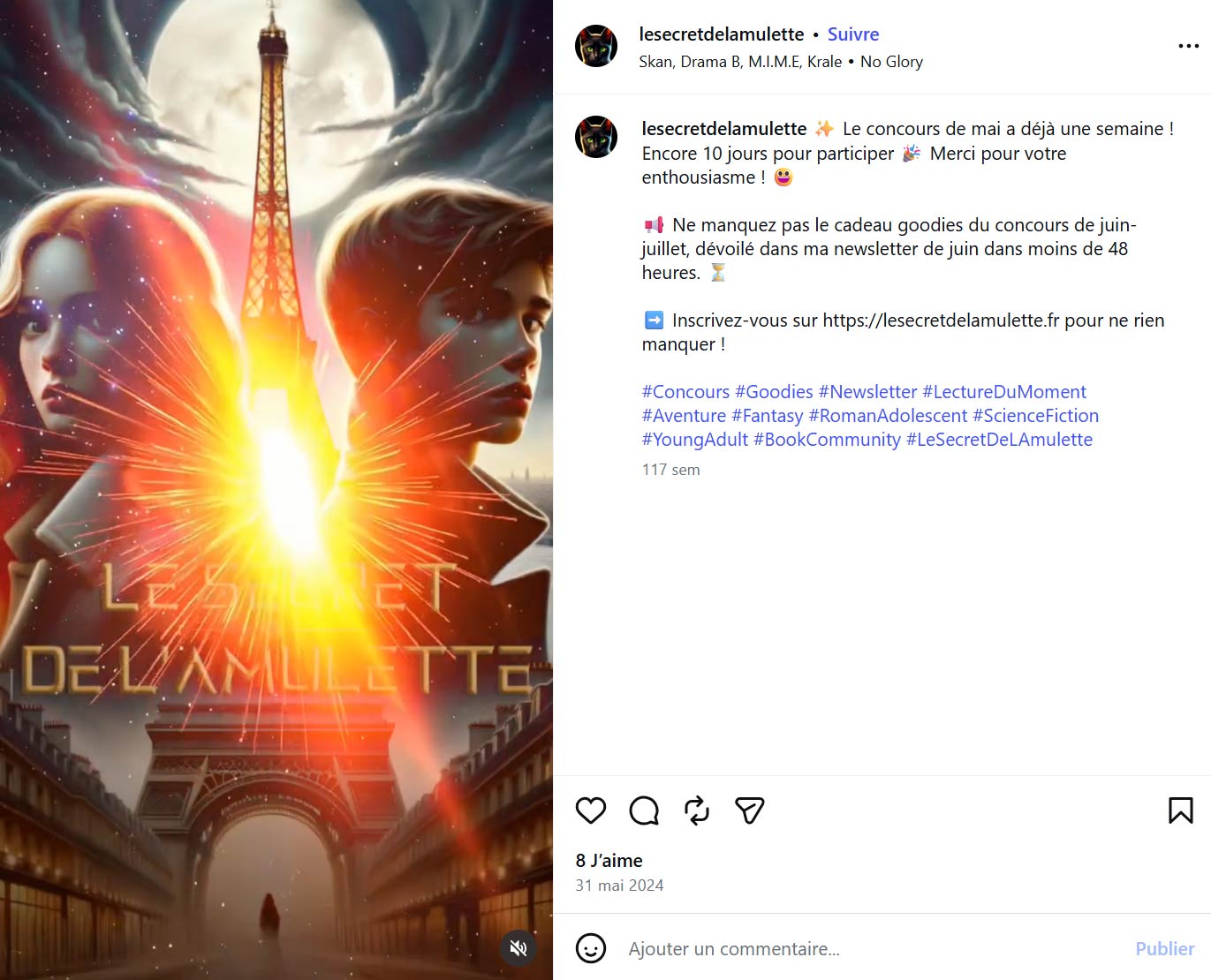 Campagne de communication d'un Ecrivain