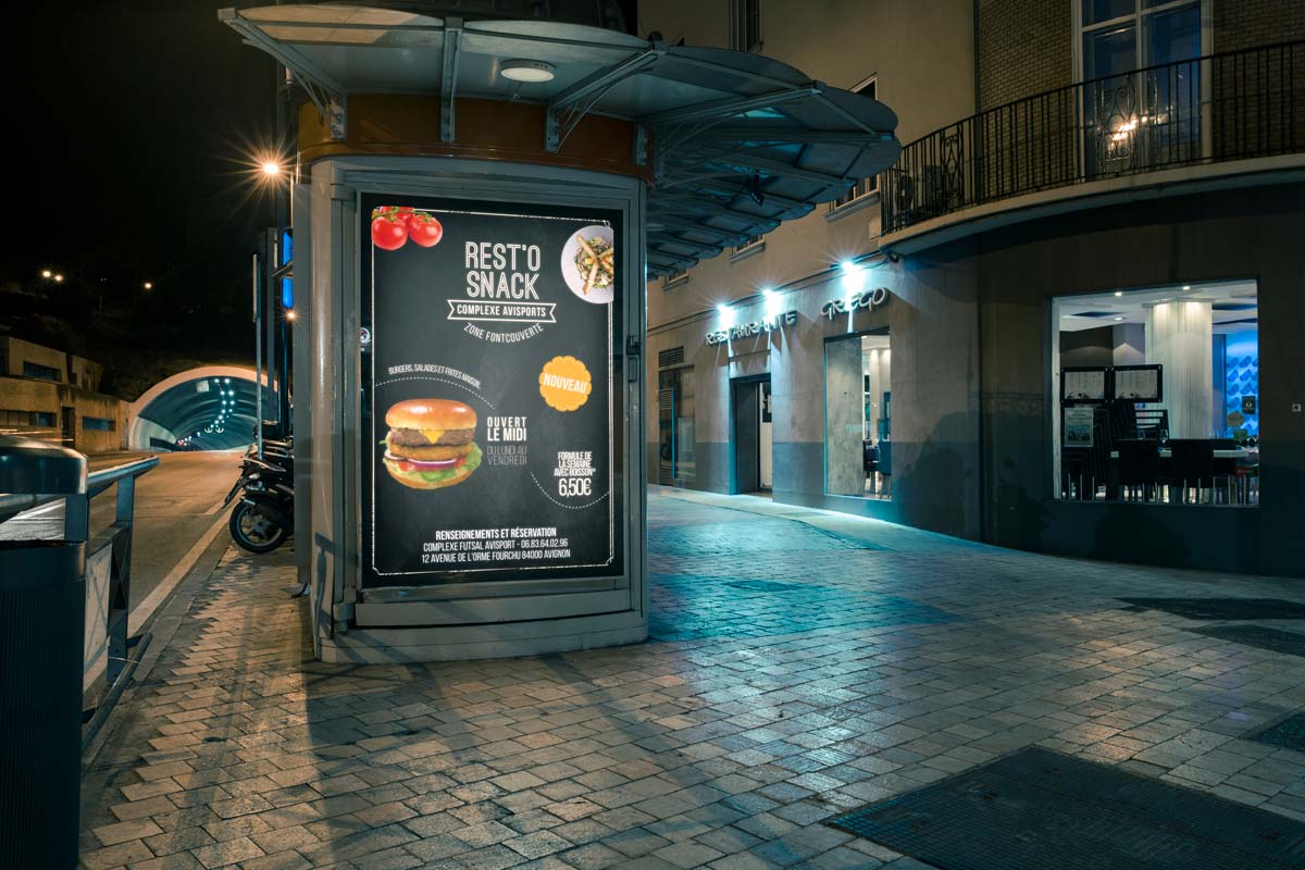 Campagne d’affichage Resto Snack